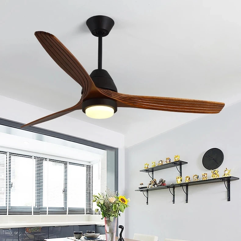 

Modern Ceiling Fan Lamp 42in 52in Ceiling fans Remote Controller Wood DC Motor Black White Green Grey Fan Ventilador De Techo