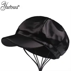 [YARBUU] новый бренд из искусственной кожи восьмиугольная кепка Женская snapback модная Высококачественная Осенняя шапка аксессуары для отдыха