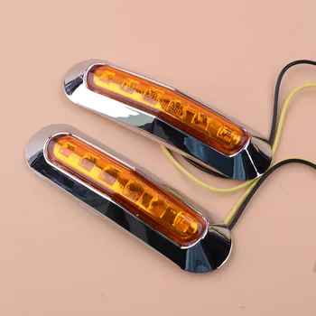 

Waterproof 6 LED Front Side Marker Indicator Lights For Truck Trailer Lorry Van DC 12V-24V