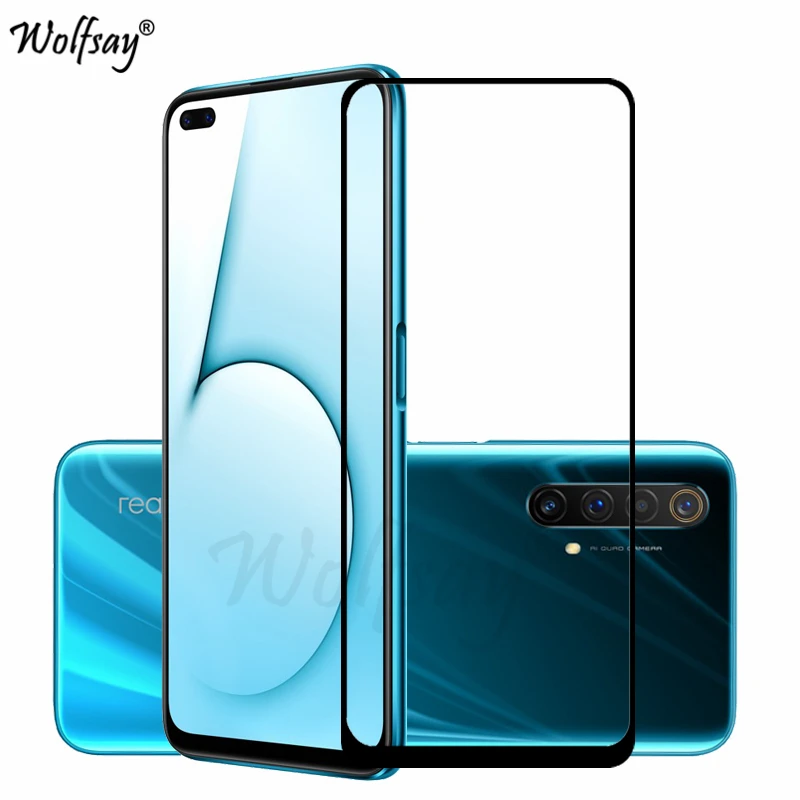 

2PCS Full Glue Screen Protector For Realme X50 X50 Pro 5G Tempered Glass 2.5D 9H Protective Phone Film For Realme X50 Pro