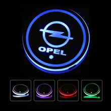 2 шт. для Opel Автомобильный логотип светильник светодиодный держатель для напитков противоскользящий для opel светодиодный автомобильный логотип светильник s автомобильные аксессуары