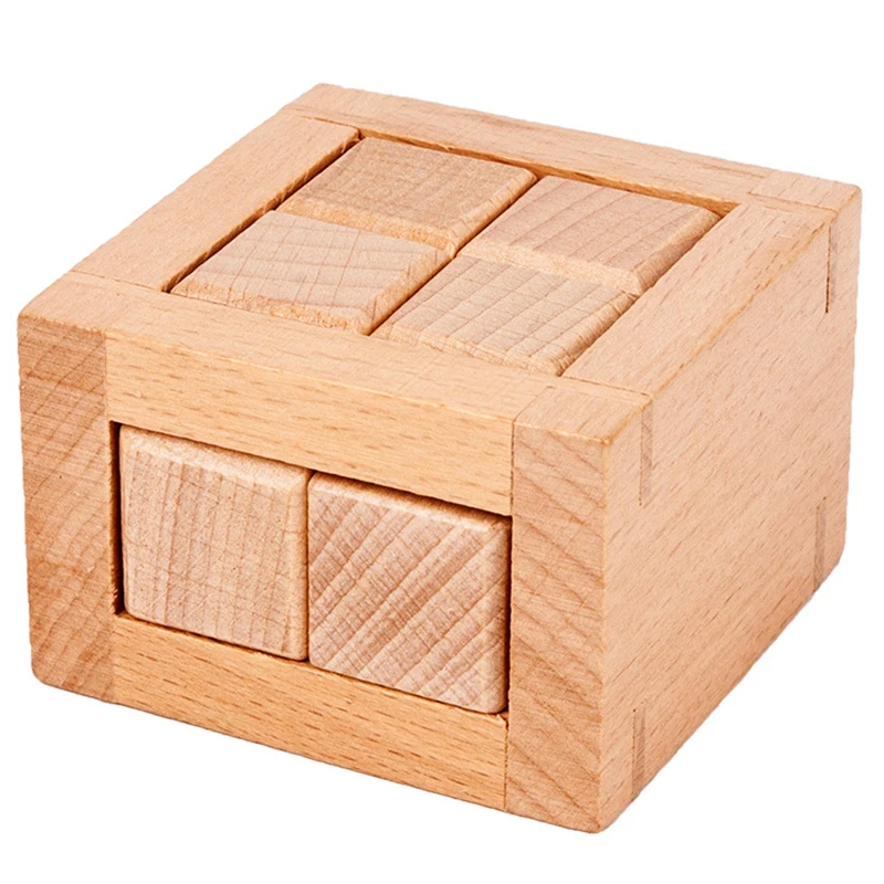 

Leisure Toys Kids Adult Popular Wooden Prison Break Puzzle Magic IQ Brain Toy Intelligence Game Lock For Unisex
