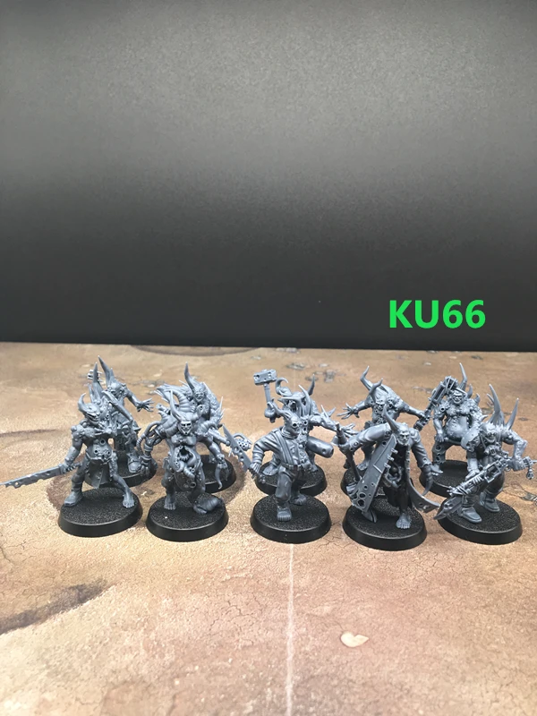 KU66 Poxwalkers GB Смола Модель Темная Империя dg - Цвет: KU66 Poxwalkers