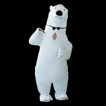 

Battery operated blow-up inflatable polar bear costume for Christmas