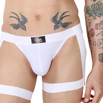 

Mens Sexy Low Rise Briefs G-String Backless Strappy Jockstrap Bikini Underwear Low-Waist Cotton Panties With Straps