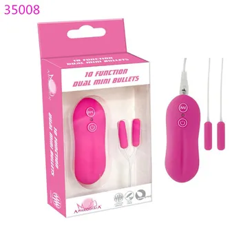 10 Speed G Spot Dual Bullet Vibe Vibrator Wired Remote Control Vibrating Double Eggs Sex Toys for Woman Masturbation TD0072 3