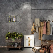 

Back to the old industrial wind imitation cement wall wallpaper clothing store restaurant coffee shop PVC waterproof wallpape