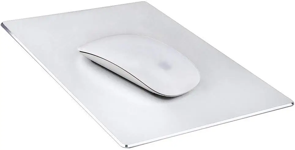 

Gaming Aluminum Mouse Pad W Non-Slip Rubber Base & Micro Sand Blasting Aluminium Surface for Fast and Accurate Control
