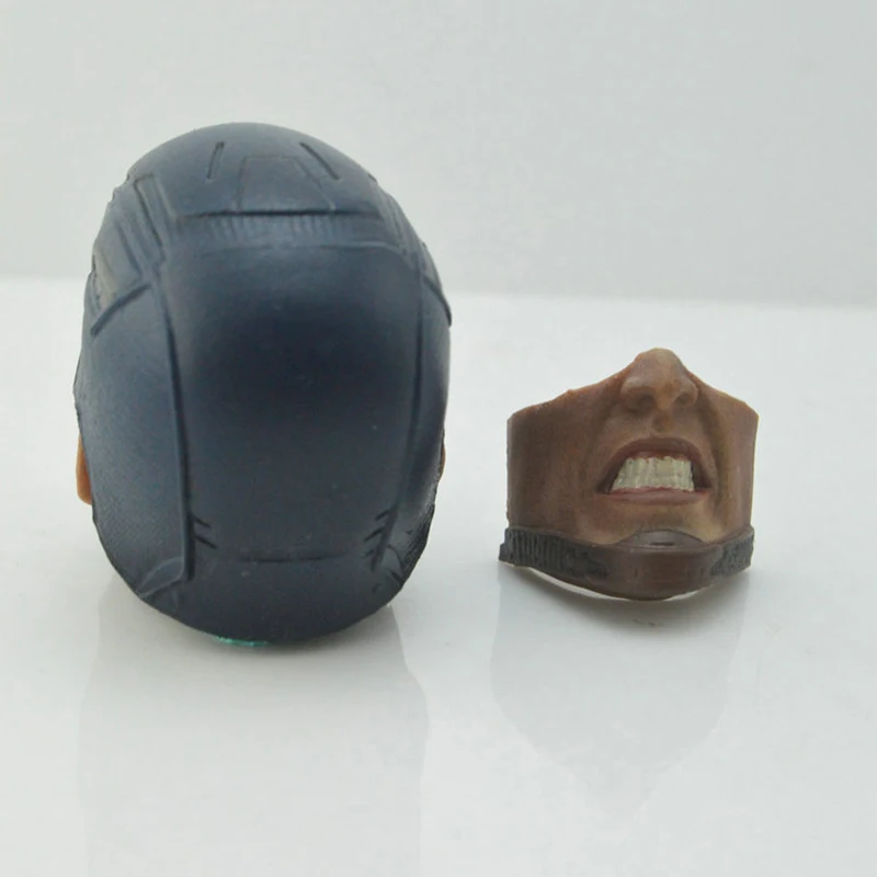 1/6 весы Капитан Америка головы резные борода Крис Эванс глава лепить angry Head резьба 2 лица коллекционные игрушки аксессуары