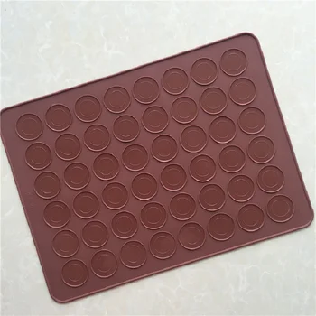 

DIY silicone Macarons mat 48 silicone operation board Macarons pad 38*28cm single circular hole