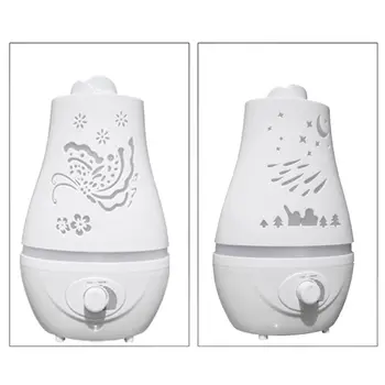 

2.4L Ultrasonic Home Aroma Humidifier Air Diffuser Purifier Atomizer Essential Oil 7 Color LED Night Light Mist Maker for Office