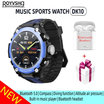 

DK10 music sports Smart Watch man Fitness Tracker blood pressure Bluetooth Smartwatch IP68 waterproof Swimming watch PK UW90 G01