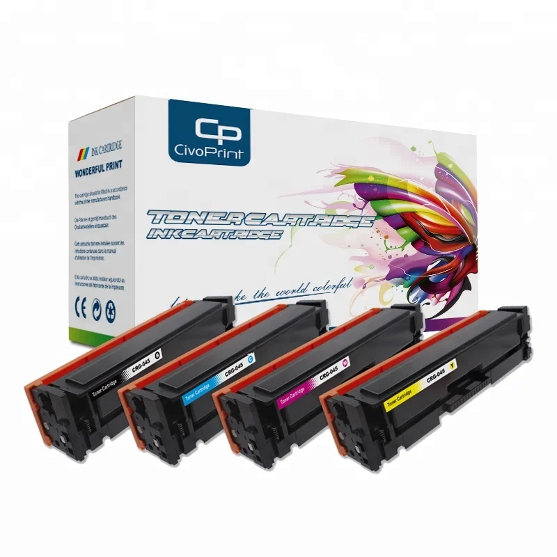 

civoprint Compatible white Toner Cartridge CRG-045 4color for CANON imageCLASS MF635Cx MF633Cdw MF631Cn LBP613Cdw Printer