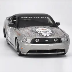 Maisto 1/24 1:24 2011 Ford Mustang GT Harley Edition спортивного гоночного автомобиля литая машинка дисплей Модель игрушки для детей мальчиков и девочек