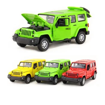 

1:32 Scale/Simulation Diecast Model toy car /Jeep Wrangler Sport SUV/Sound & Light/Pull Back/Educational Collection/Gift/Kid