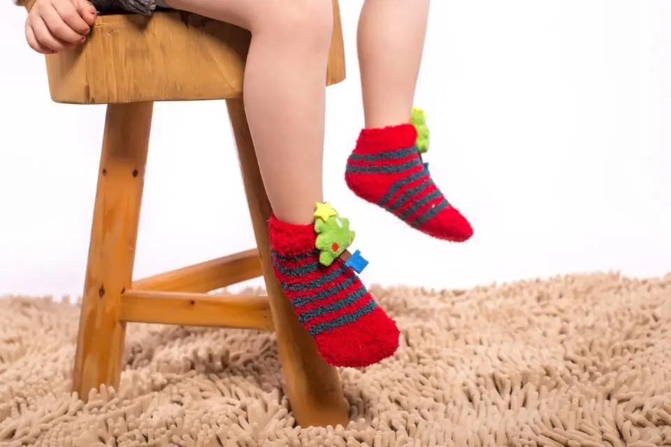 10 пар/упак. Семья Рождественские носки для взрослых и детей спальный носки-тапочки плюшевые колготки кораллового цвета плотной полотенечной ткани Носки милые теплые домашние Тапочки