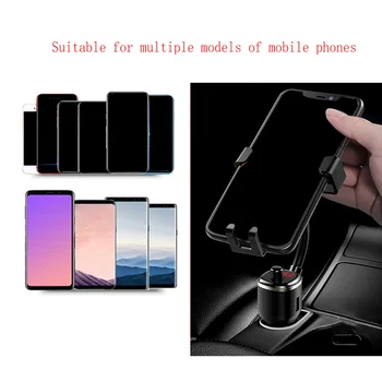 

10W Dual USB 2.1A Car Bluetooth MP3 Player & Phone Holder Mount Wireless Charger LCD Display FM Transmitter