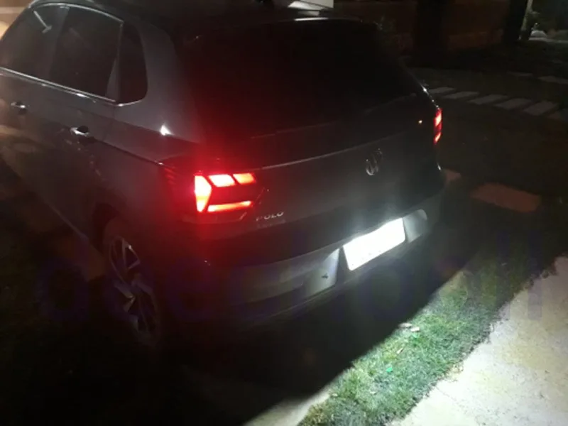2 X чисто белые лампы для номерного знака автомобиля 18SMD 2835 Canbus комплект Volkswagen VW POLO