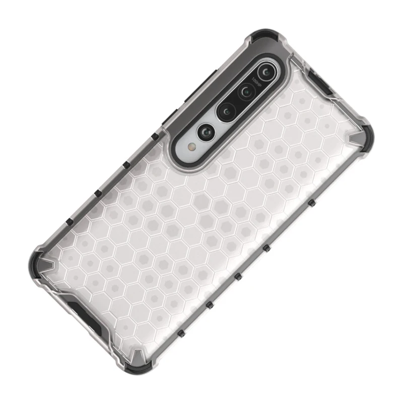 

Big Seller Honeycomb Phone Case For Xiaomi Mi 10 Shockproof TPU Protective Back cover Ultra Slim Anti Crack Khushi Accessories