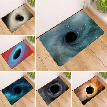 

Sholisa Anti Slip Bath Mat Bathroom Carpet Rug Universe Floor Door 3D Printed Toilet Mat Water Absorption Living Room