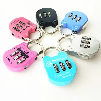 

5pcs 3 Dial Digit Number Combination Password Lock Security Protection Mini Travel Carrying Lock Luggage Backpack Drawer Padlock