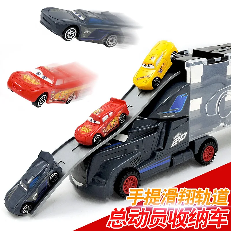 

Children Large Size Container Truck Toy Alloy Car Combination Model Set Hand Storage Box Boy Gift