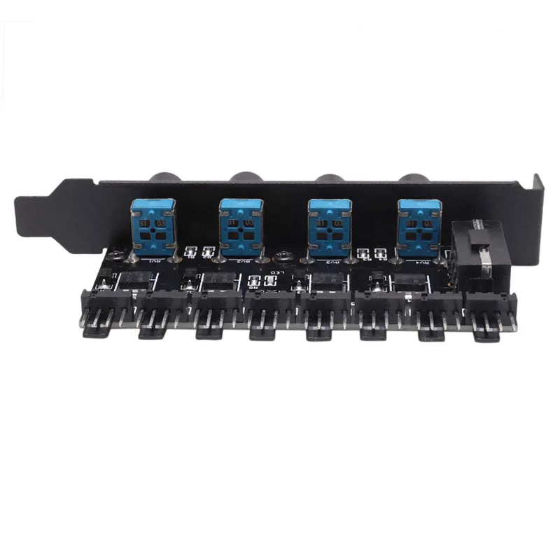 Контроллер скорости вентилятора PCI 12 В Molex 4pin или SATA 6 8 кулеров PWM 4 контактный