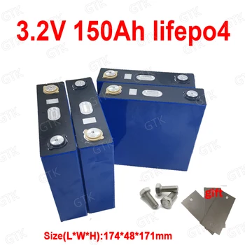 

3.2v 150Ah lifepo4 lithium battery 3.2V 150Ah lifepo4 for diy 12v 24v Bicycle Solar energy Backup Power Boat car start bike