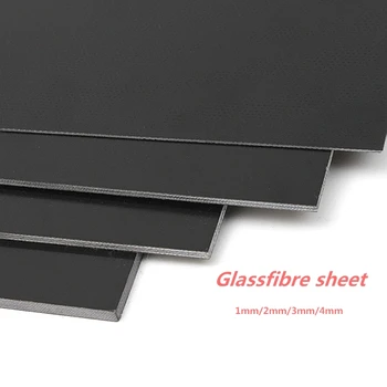 

Black Glassfibre Template Board Sheet Epoxy Glass Fiber G10 FR4 Fibreglass Plate For DIY Knife handle Craft Supplies 300x170mm