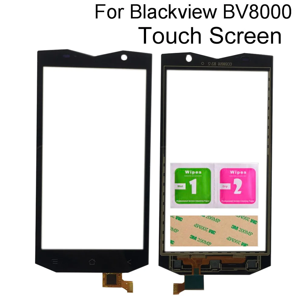 

Mobile Touch Screen For Blackview BV8000 BV 8000 Touch Panel Screen Digitizer Screen Tools 3M Glue Wipes Touch