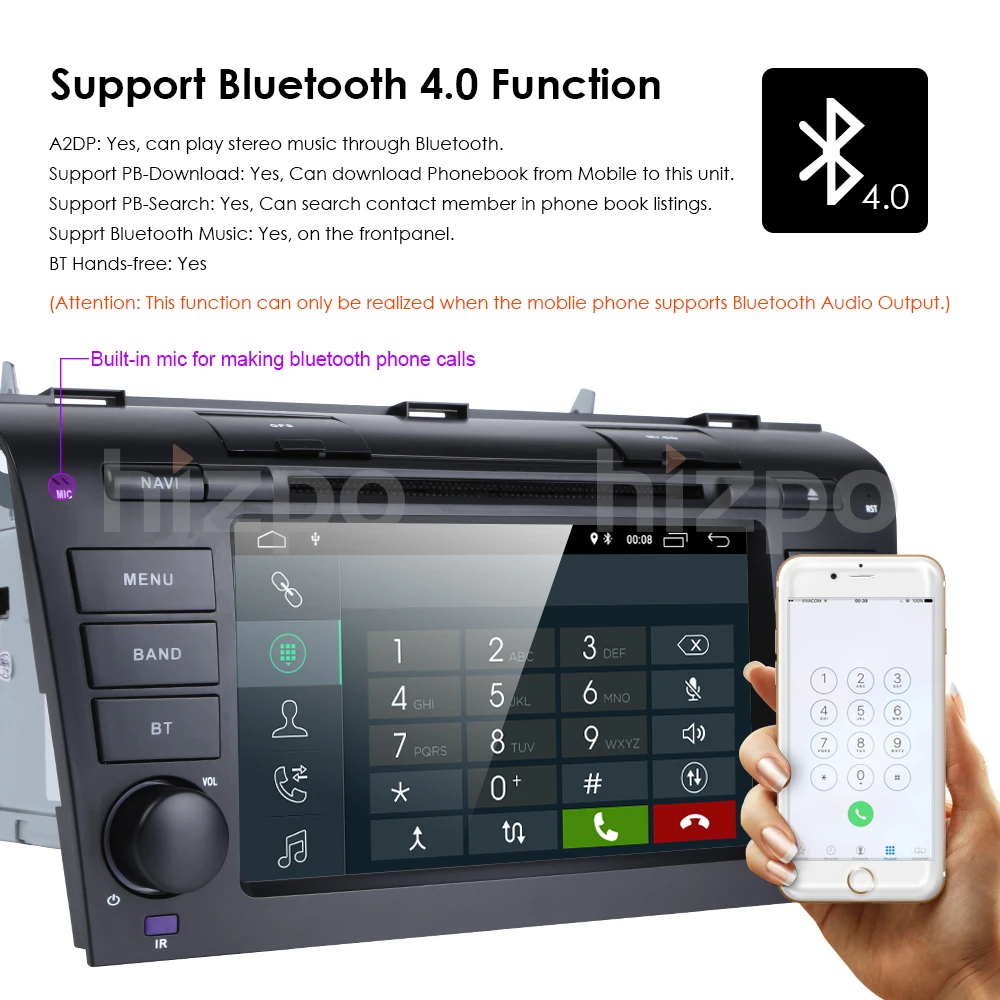 Android9.0 1024*600 автомобильный dvd-плеер Радио Стерео gps навигация для MAZDA 3 2004-2009 wifi DAB зеркало-Ссылка задняя камера BLUETOOTH