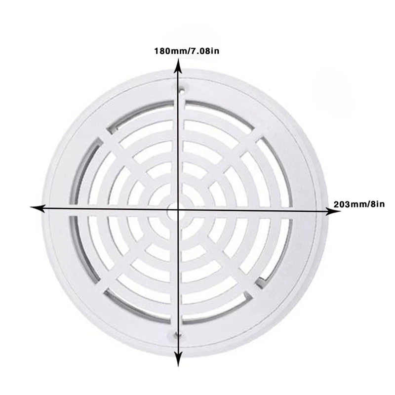 Плавательный фильтр воды для бассейна Антикоррозийная крышка Круглый дренажное устройство винт Abs Сливная крышка Круглый основной