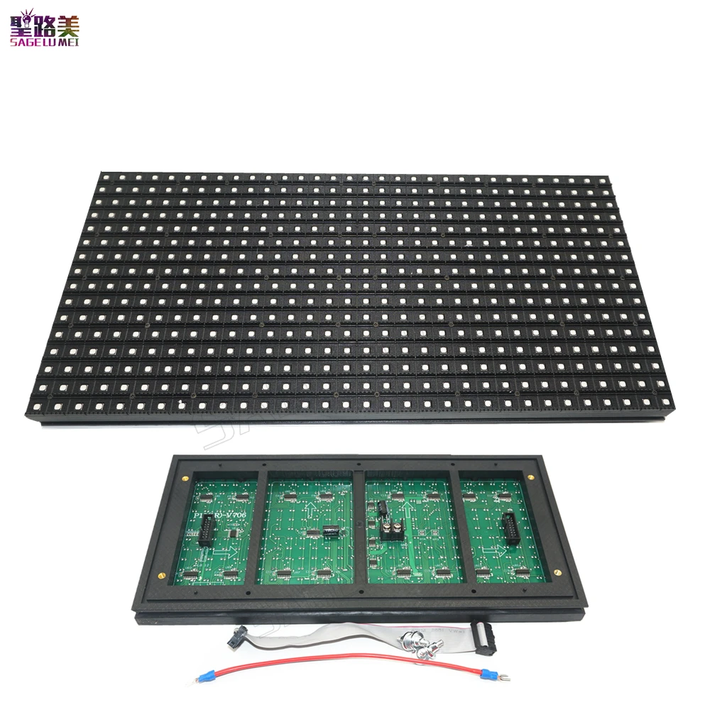 P10 LED IP65 320*160mm 32*16pixels RGB full color /single color Matrix DIY Display Module Panel Window Sign Shop Sign out door