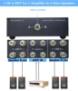 Premium 2-way stereo audio amp amplifier / speaker selector switch splitter box, 2 IN 1 OUT switcher compare 2 amps or speakers 3