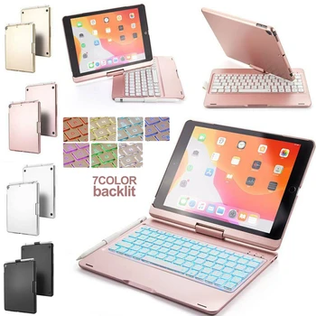 

Backlit Keyboard Cover For iPad 10.2 inch 2019 Shockproof Protect Tablet Case For iPad 7th Generation 10.2" With Pencil Holder