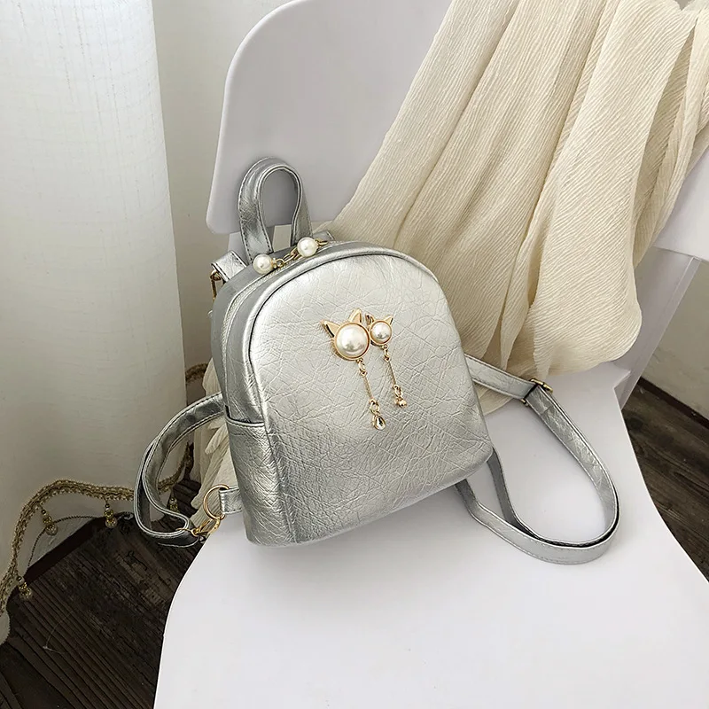 

2019 Summer New Style Pu Burst Crack WOMEN'S Backpack Gift Printing