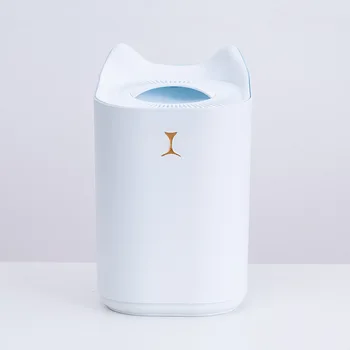 

Cat Large Capacity 3300ml Humidifier Cute Simple Convenience High Capacity Solid Color With Ears Easy To Carry