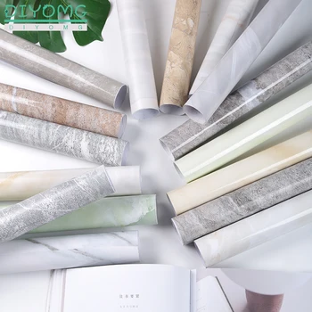 

Thick Bathroom Kitchen Marble Stickers PVC Waterproof Self adhesive Furniture Film Wallpaper Cabinet Cupboard Contact Paper