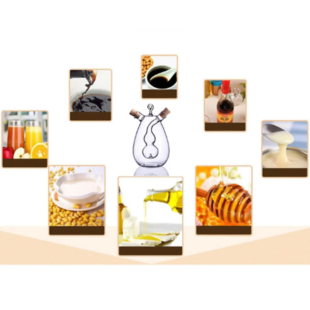 350 мл Aceite креативные масляные горшки с защитой от протечек, стеклянные приправы, закрытые бутылки, соус, уксус, горшок, бутылка, распылитель оливкового масла, бутылки для соуса