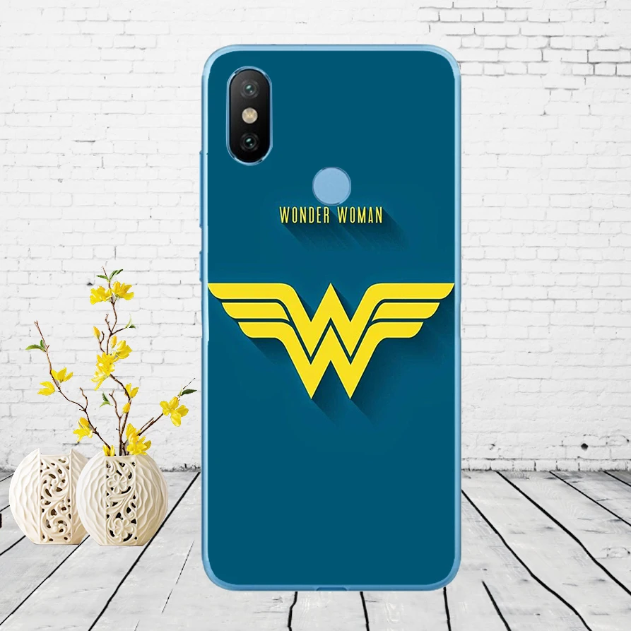 20D Бэтмен Супермен flash Wonder Woman Человек-паук Мягкий силиконовый чехол для Xiao mi Red mi 6 6a mi 8 a2 lite note 5 6 pro 7 Case