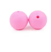 16 Pink 50 шт. круглые силиконовые бусы 12 мм Прорезыватели для изготовления ювелирных изделий детские изделия силиконовые коралловые бусины Perle Силиконовые Зубные - Цвет: 16 Pink