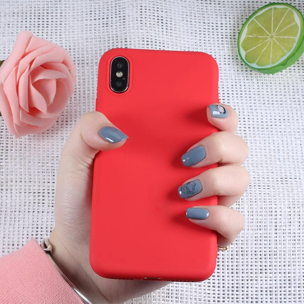 Мягкий чехол для телефона чехлы ярких цветов силиконовый iPhone 11 7 5 5S SE 8 Plus