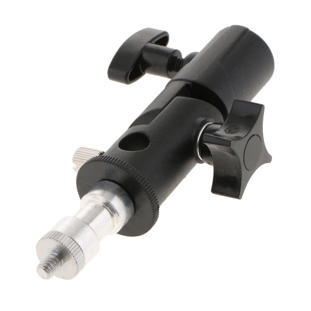 Camera Speed Light Stand Flash Hot Shoe Umbrella Bracket Swivel Tripod Mount Adapter for Canon Nikon DSLR