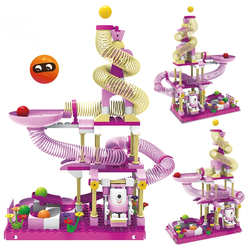 Creative Marble Run Track Duplo DIY Building Blocks Toys DIY Blocks