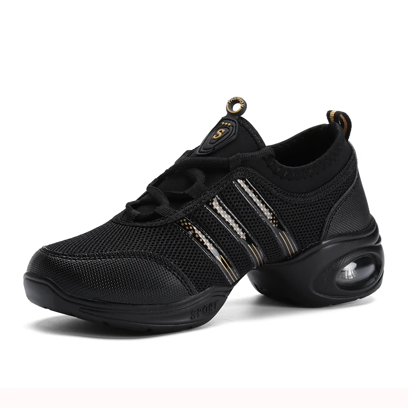 

Women's Latin dancing shoes ballroom dancing shoes soft soles air cushion dancing shoes adult practice cloth dancing shoes