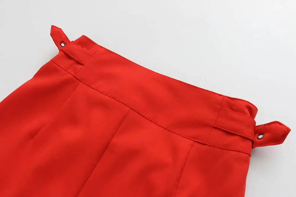 Брюки женские неоновые с завышенной талией повседневные штаны в готическом