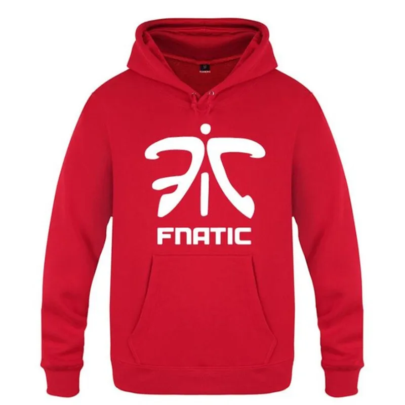 red hoodie 9 Мужская толстовка с капюшоном с логотипом Fnatic Team, Мужская Флисовая Толстовка с длинным рукавом для катания на коньках, пуловер в стиле хип-хоп, Moleton Masculino, популярный бренд - Цвет: red hoodie 9