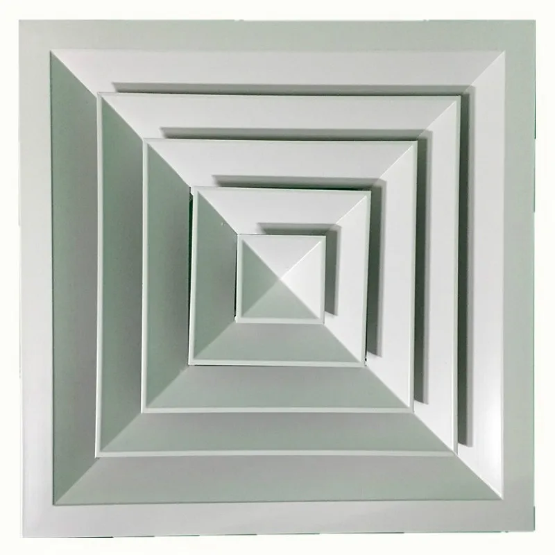 

300*300mm 450*450mm Square Aluminum Alloy ABS Ceiling Diffuser Grille Air Vent adjustable ceiling diffuser air inlet vent