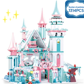 

789PCS Castle Series Princess Aisha Girl Friends Villa Model Building Block Toys Children Toy Gift