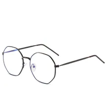 Новинка октября металлические многоугольные классические анти-синие очки модные художественные компьютерные очки унисекс повседневные Дикие ретро компьютерные очки